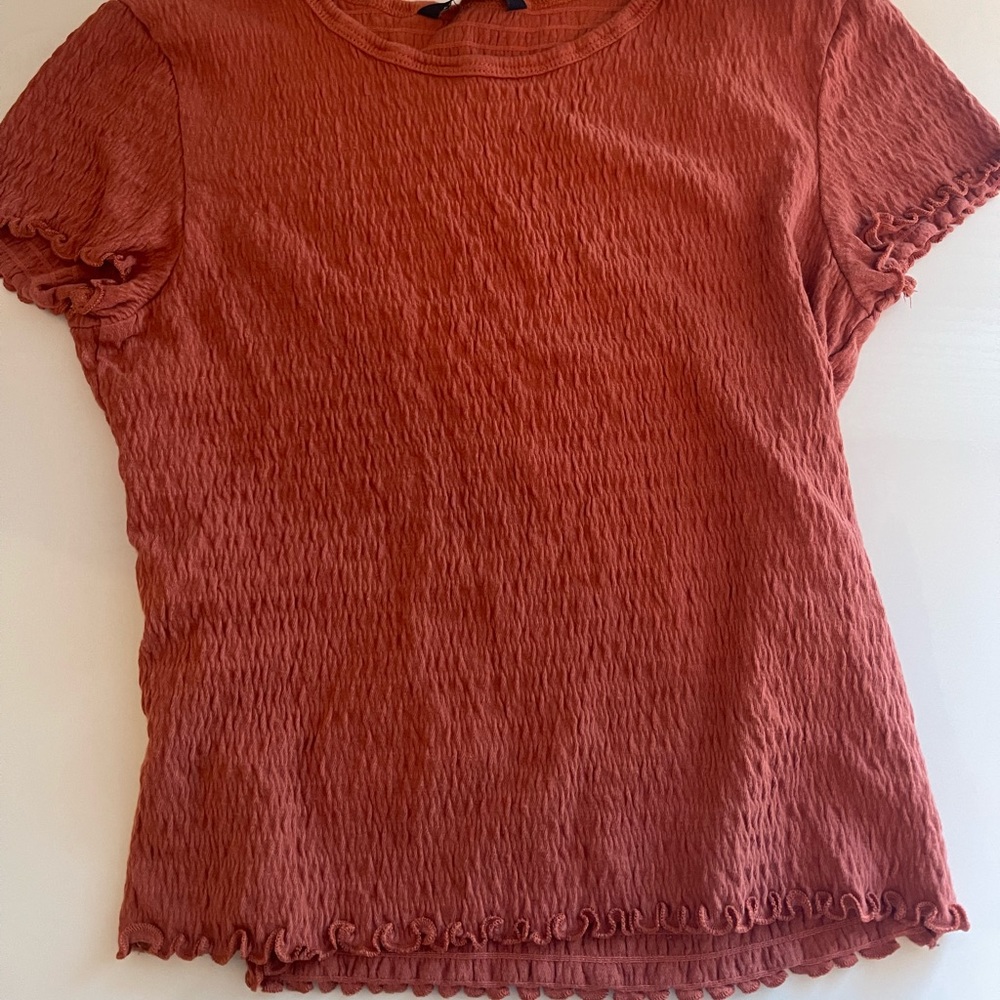 Burnt orange tight american eagle t shirt. super stretchy and comfortable